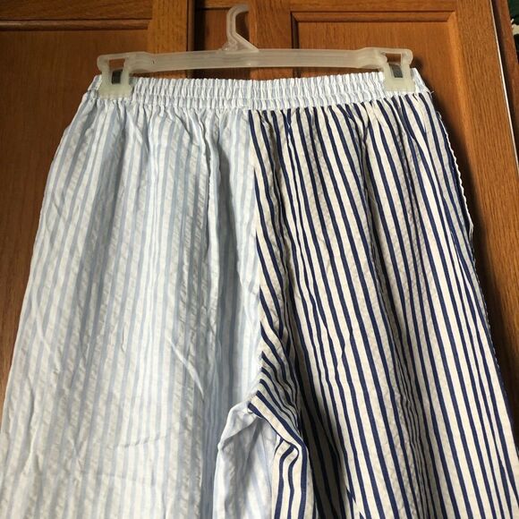 Sincerely Jules Pull-On Seersucker Nautical Striped Wide Leg Pants - XS - Picture 8 of 12
